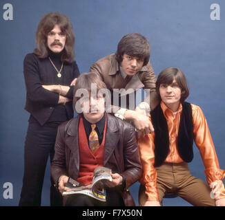 THE MOVE UK pop group in May 1968. From left Roy Wood, Carl Wayne, Bev Bevan, Richard Tandy Stock Photo