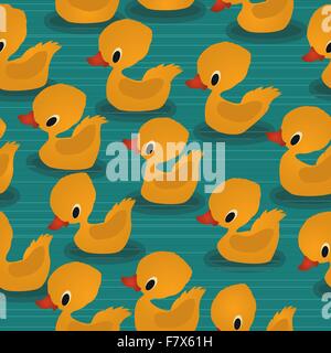 Baby ducks pattern Stock Vector