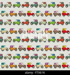 Car Seamless Wallpaper Stock Vector