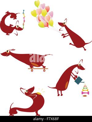Comic cartoon dog Stock Vector