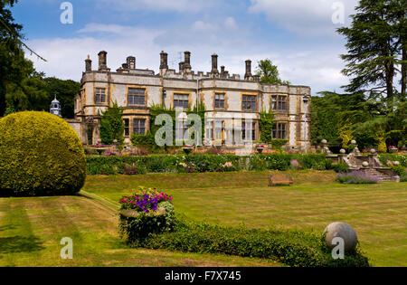 Exterior of Thornbridge Hall a country house near Great Longstone Derbyshire Dales Peak District England UK Stock Photo