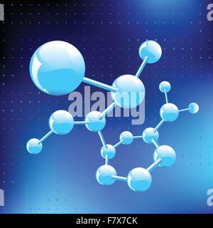 Molecular structure Stock Vector