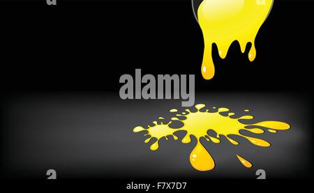 Paint drop, ink Stock Vector