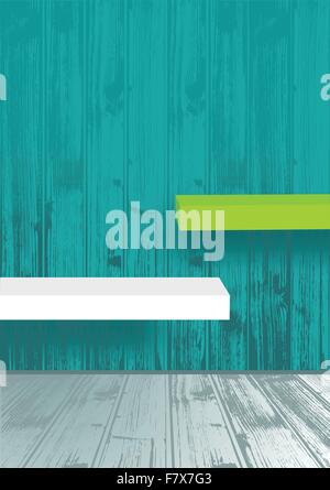 empty shelves Stock Vector