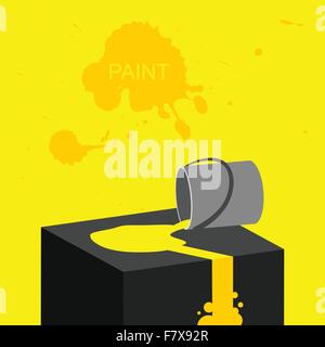 Paint dripping Stock Vector