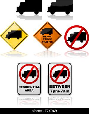 Truck signs Stock Vector