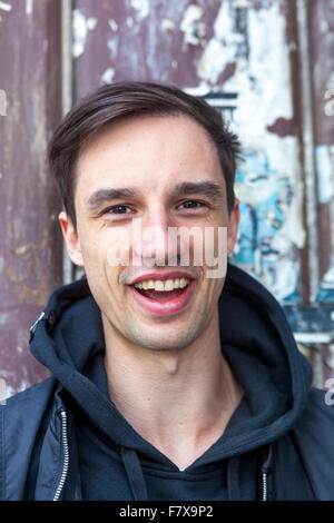 Jonas Cumrik alias Johny Machette is czech singer, raper Stock Photo ...
