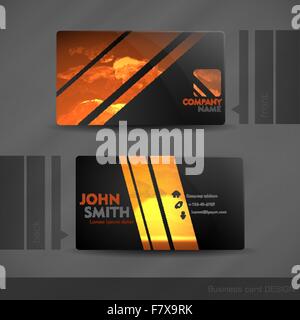 Business Card Design Stock Vector