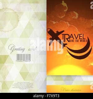 Greeting Card Design, Template Stock Vector