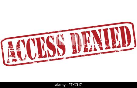 Access denied Stock Vector