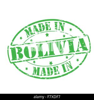 Made in Bolivia Stock Vector