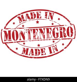 Made in Montenegro Stock Vector