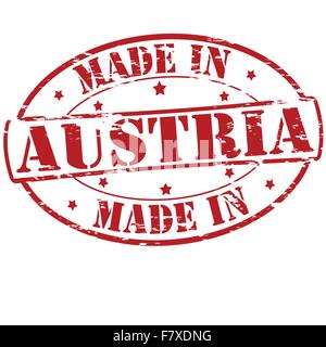 Made in Austria Stock Vector
