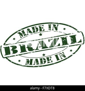 Made in Brazil Stock Vector
