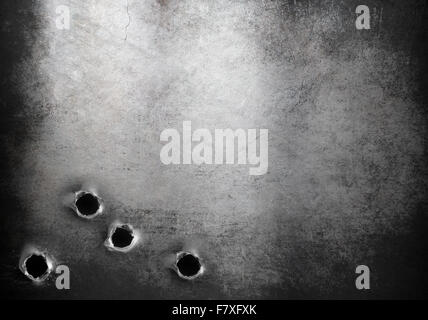 armor metal background with bullet holes Stock Photo - Alamy
