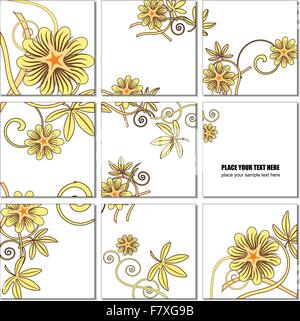 Vector Illustration geometrical mosaic flower pattern Stock Vector