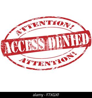 Access denied Stock Vector