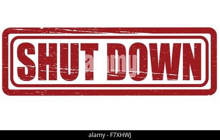 Shut down Stock Vector