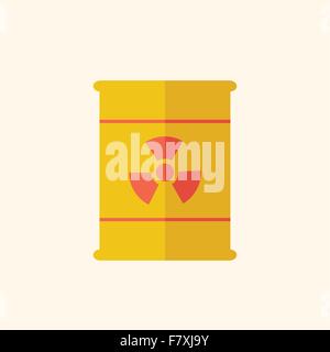 Nuclear Flat Icon Stock Vector
