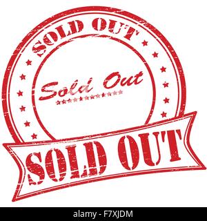 Sold out Stock Vector