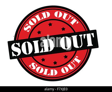 sold out black round stamp Stock Vector Image & Art - Alamy