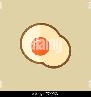 Egg. Food Flat Icon Stock Vector