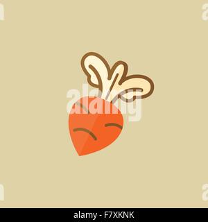 Beet. Food Flat Icon Stock Vector