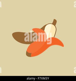 Banana. Food Flat Icon Stock Vector