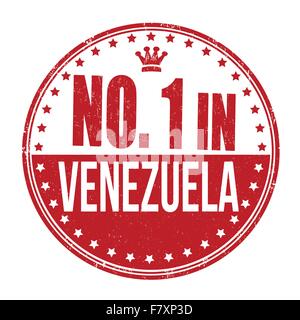 Number one in Venezuela stamp Stock Vector