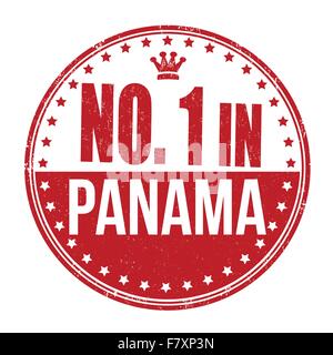 Number one in Panama stamp Stock Vector