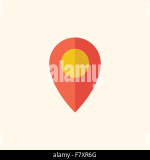 Map. Travel Flat Icon Stock Vector