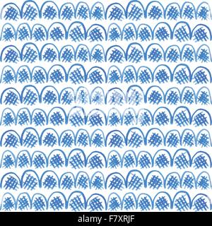 Seamless watercolor geometric lines pattern. Stock Vector