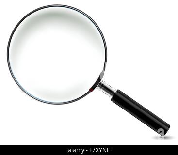 Magnifying Glass with shadow for you design Stock Vector
