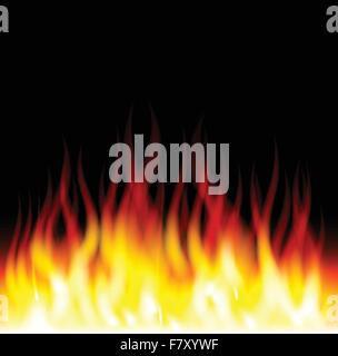 Burn flame fire for you design Stock Vector