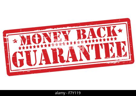 Money back guarantee Stock Vector