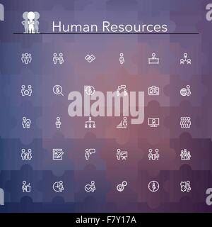 Human Resources Line Icons