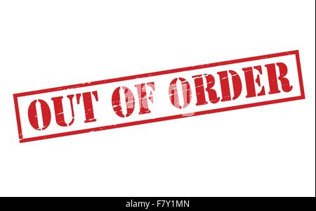 Out of order Stock Vector