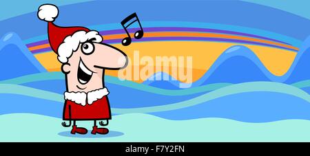 christmas greeting card cartoon Stock Vector
