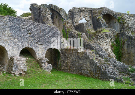 Les Arenes Roman amphitheatre, Saintes, Poitou-Charentes, France Stock Photo