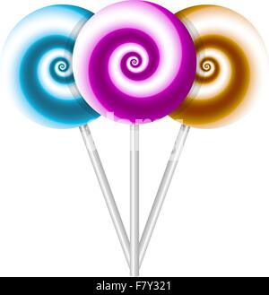 Color lollipops Stock Vector