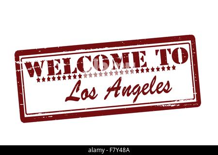 Welcome to Los Angeles Stock Vector