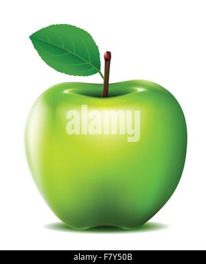 With juice granny smith green apple cartoon mascot Stock Vector Image & Art  - Alamy