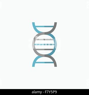 DNA Flat Icon Stock Vector