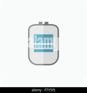 Blood Bag Medical Flat Icon Stock Vector