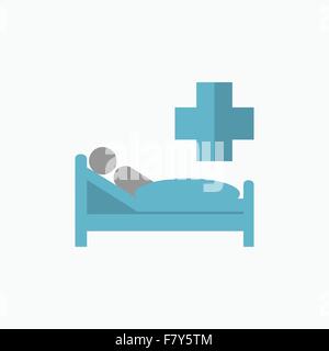 Patient Flat Icon Stock Vector