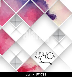 Abstract 3D Geometrical Design. Stock Vector