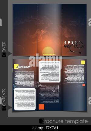 Brochure Template Design Stock Vector