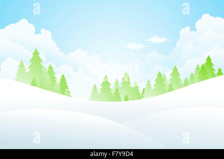 winter background ,tree 4 Stock Vector Image & Art - Alamy