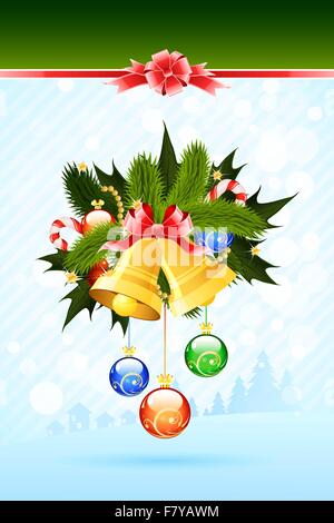 Christmas Card Template Stock Vector
