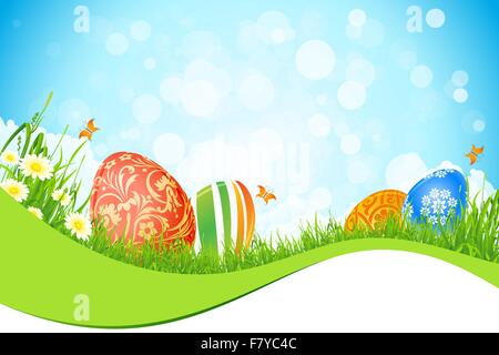 Beautiful Easter Holiday Background Stock Vector